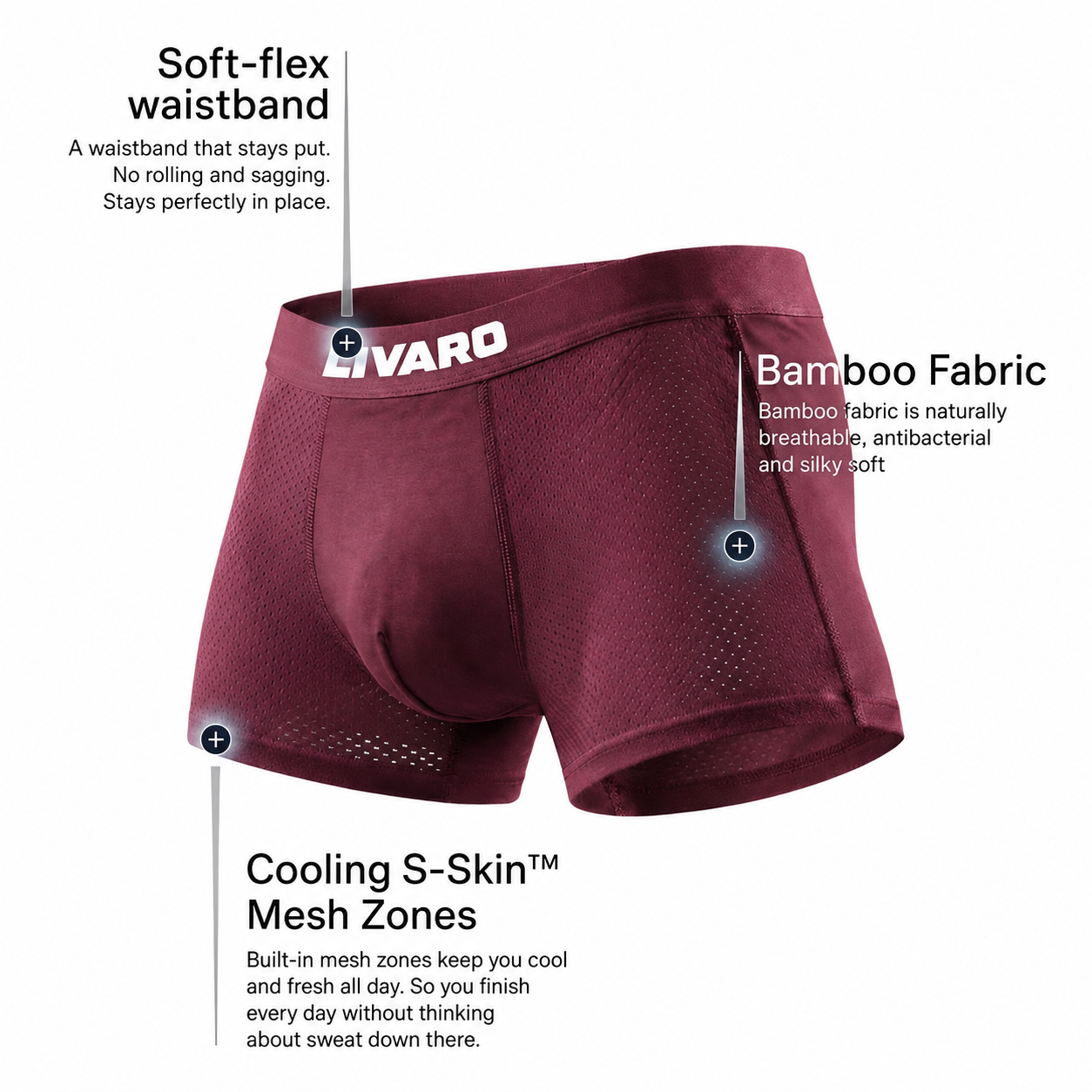 LIVARO® Bamboo Boxer Briefs Original
