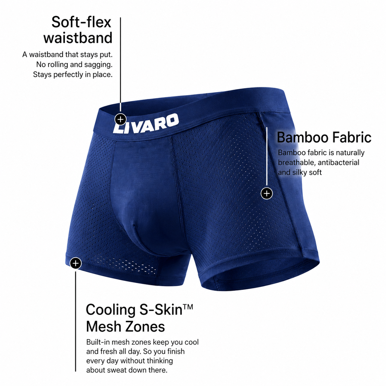 LIVARO® Bamboo Boxer Briefs Original