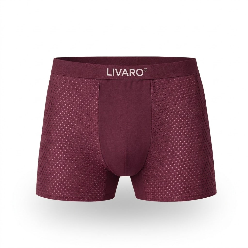 LIVARO® Essentials Boxer Trunks Red