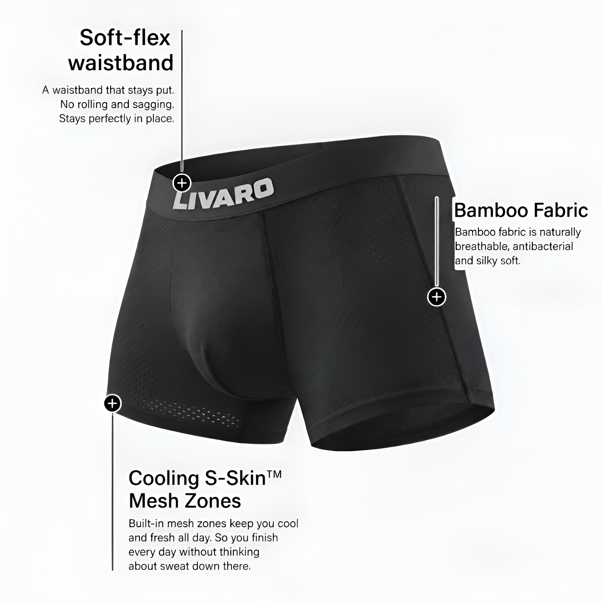 LIVARO® Bamboo Boxer Briefs Original