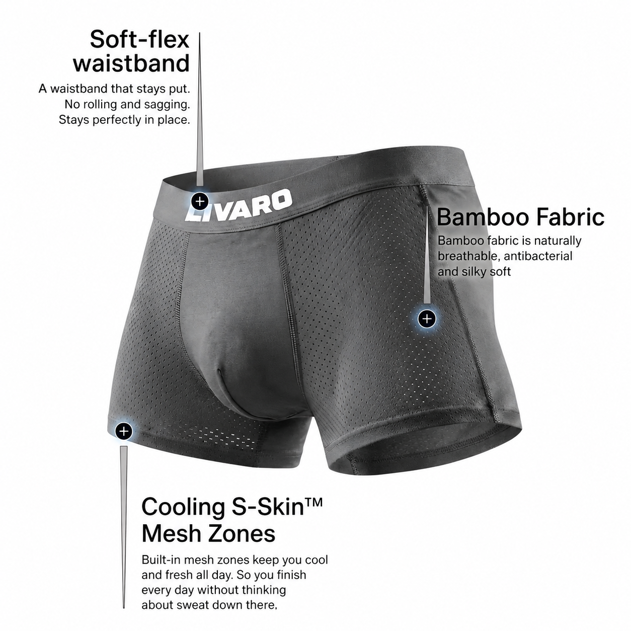 LIVARO® Bamboo Boxer Briefs Original