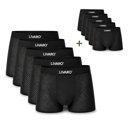 LIVARO® Essentials Boxer Trunks 5-Pack Black | + 5 FREE