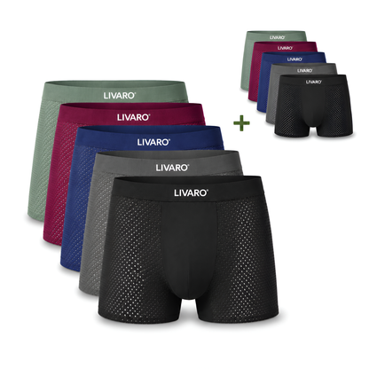 LIVARO® Essentials Boxer Trunks 5-Pack Multicolor | + 5 FREE