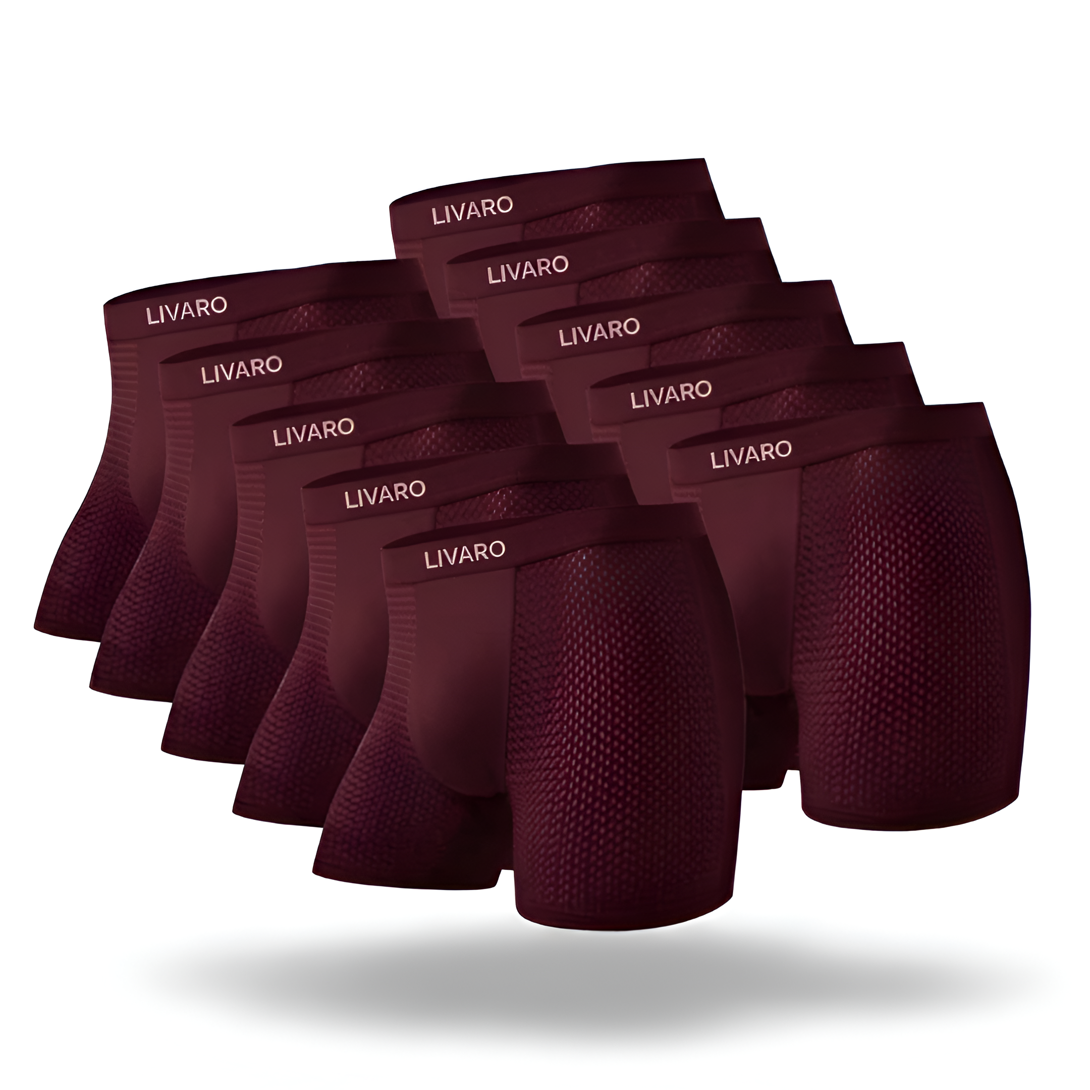 LIVARO® Essentials Boxer Trunks 5-Pack Red | + 5 FREE