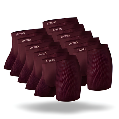 LIVARO® Essentials Boxer Trunks 5-Pack Red | + 5 FREE