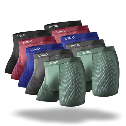 LIVARO® Essentials Boxer Trunks 5-Pack Multicolor | + 5 FREE