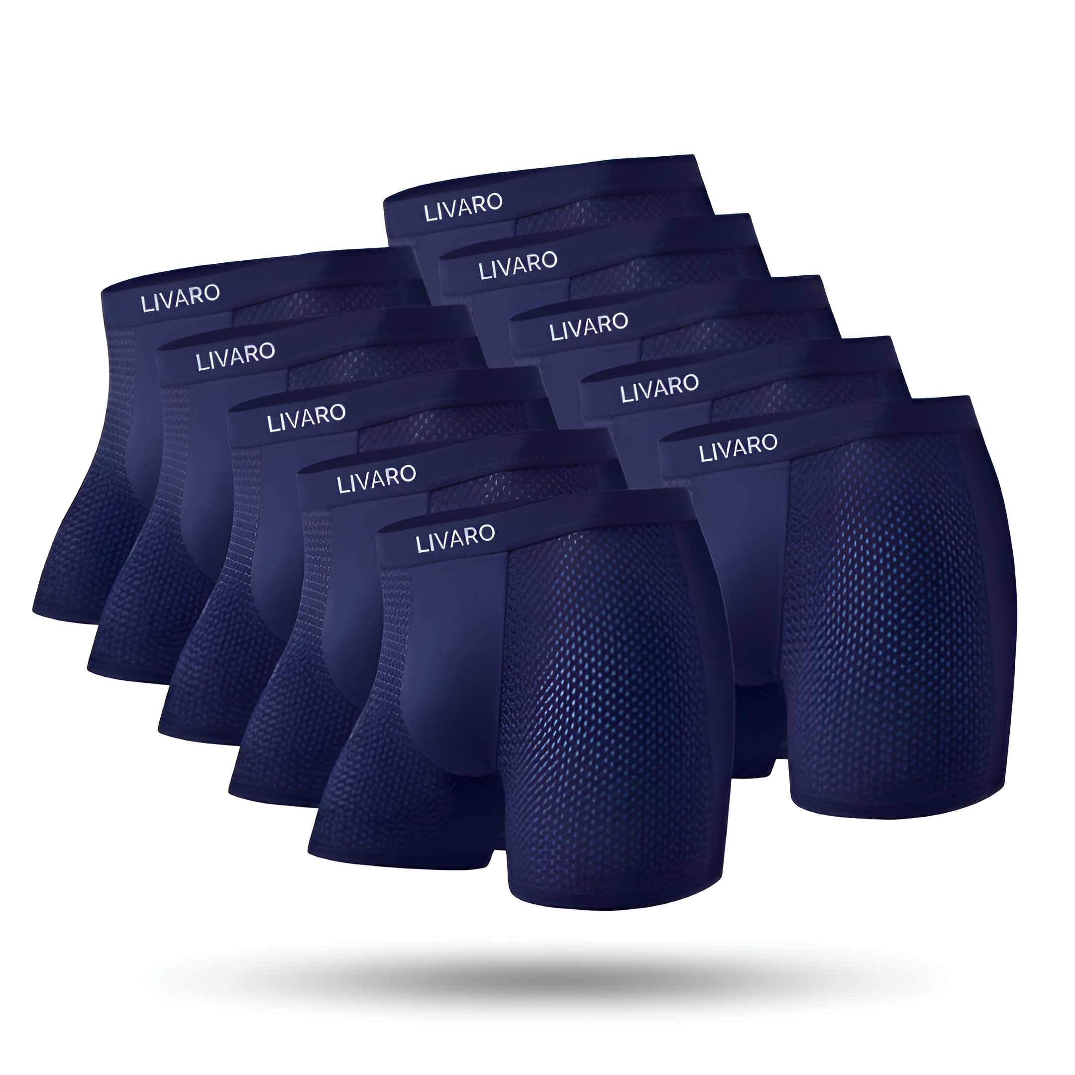 LIVARO® Essentials Boxer Trunks 5-Pack Blue | + 5 FREE