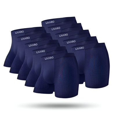 LIVARO® Essentials Boxer Trunks 5-Pack Blue | + 5 FREE