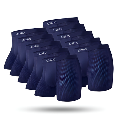 LIVARO® Essentials Boxer Trunks 5-Pack Blue | + 5 FREE