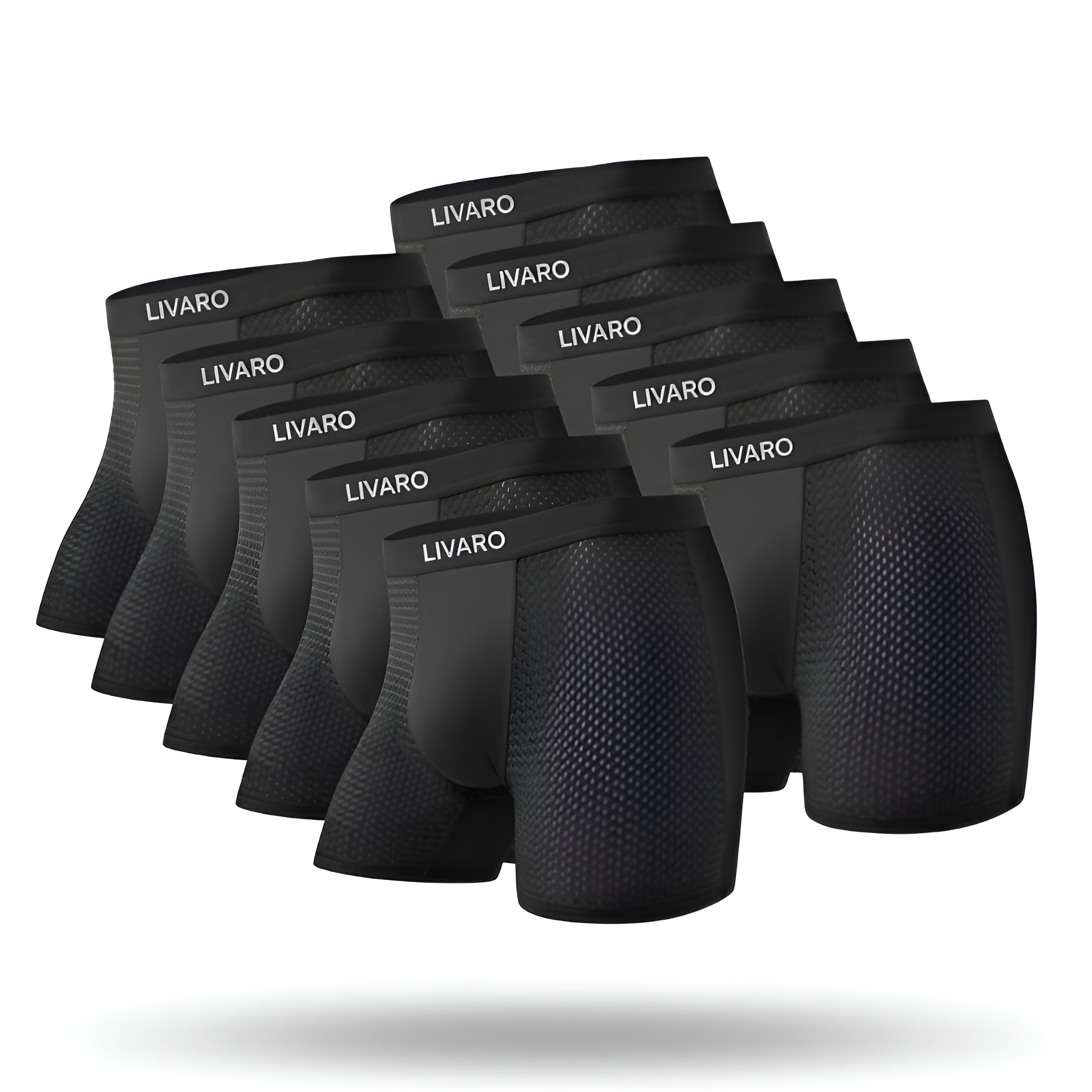 LIVARO® Essentials Boxer Trunks 5-Pack Black | + 5 FREE