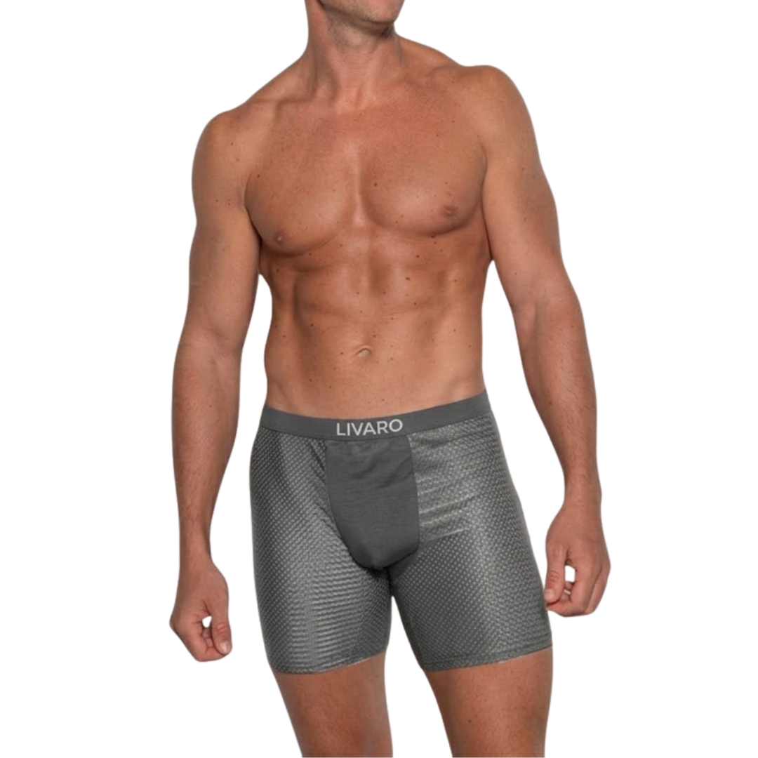 LIVARO® Essentials Boxer Trunks 5-Pack Grey | + 5 FREE