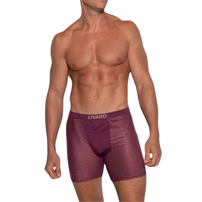 LIVARO® Essentials Boxer Trunks 5-Pack Red | + 5 FREE