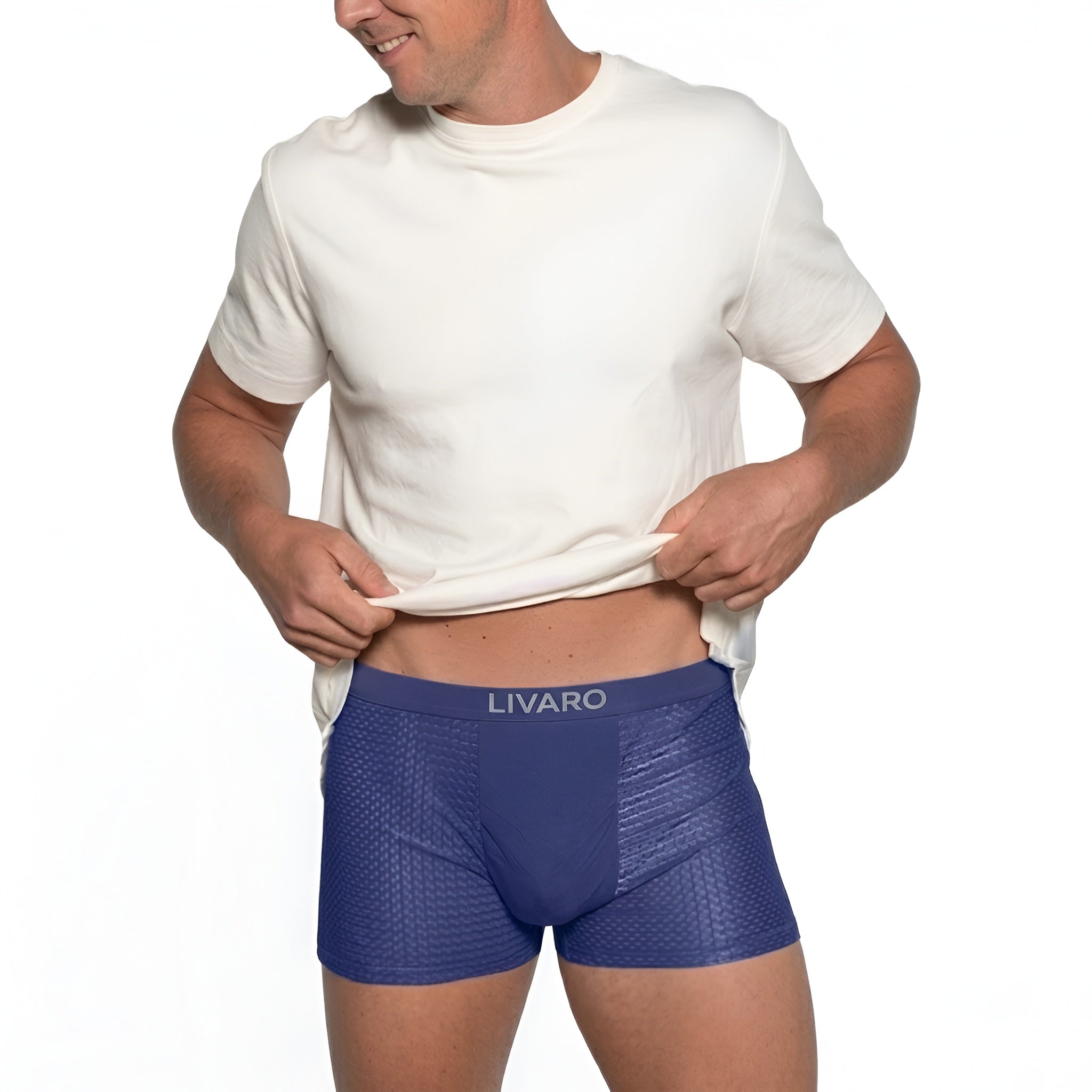 LIVARO® Essentials Boxer Trunks 5-Pack Blue | + 5 FREE