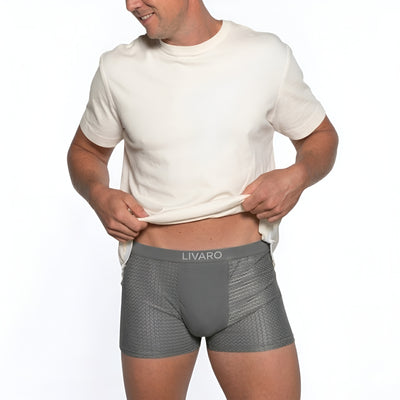 LIVARO® Essentials Boxer Trunks 5-Pack Grey | + 5 FREE